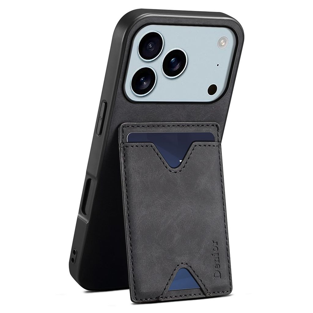 DENIOR iPhone 17 Pro Max skal with stativ – svart