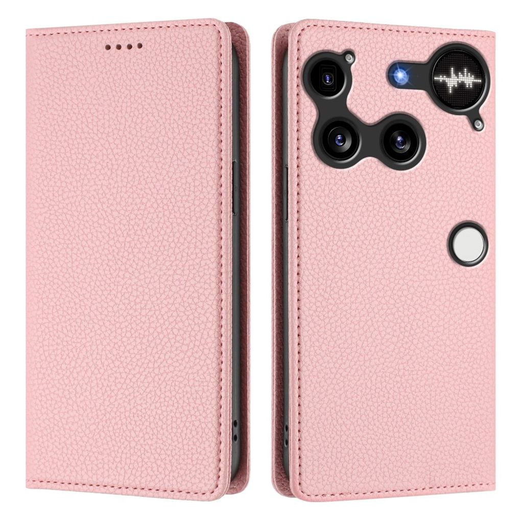 Nothing Phone (3) 5G plånboksfodral RFID Blocking PU Leather – rosa