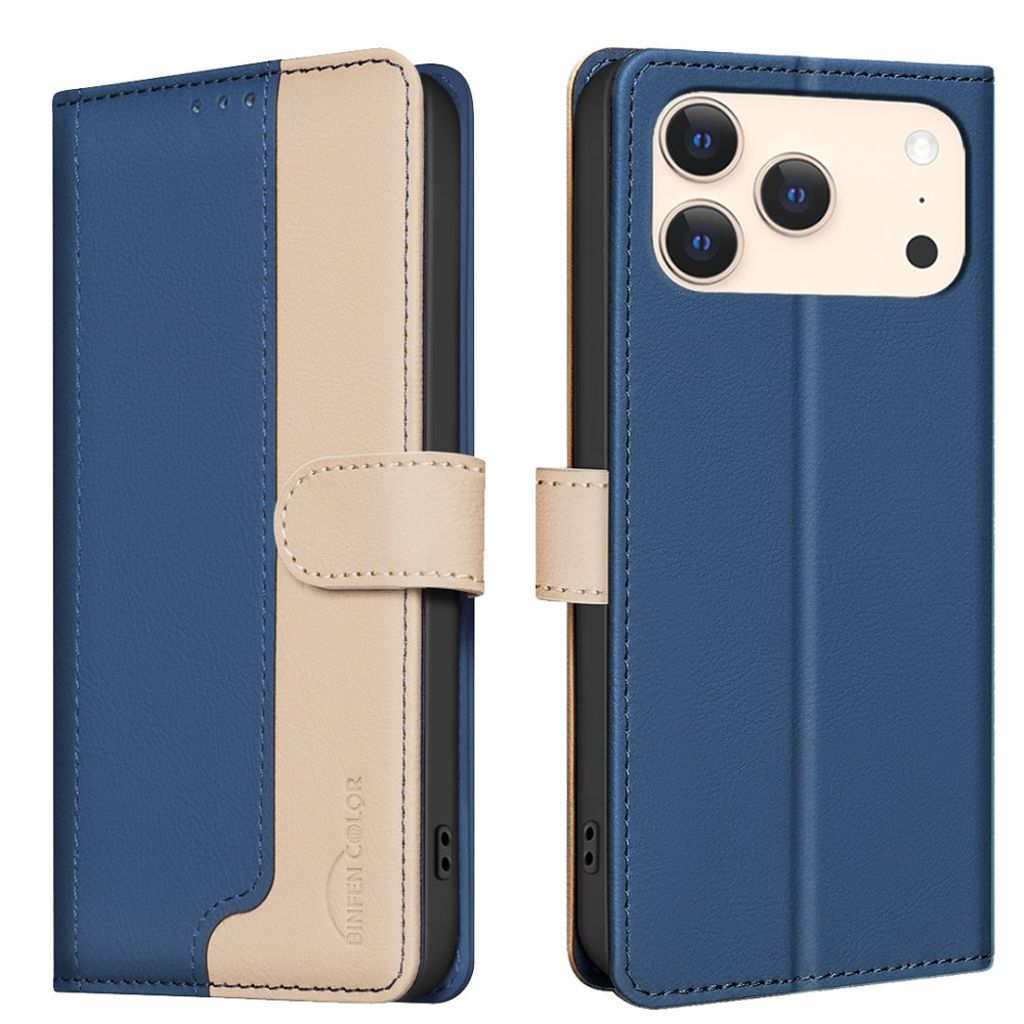 BINFEN COLOR iPhone 17 Pro Wallet Cover - Blue