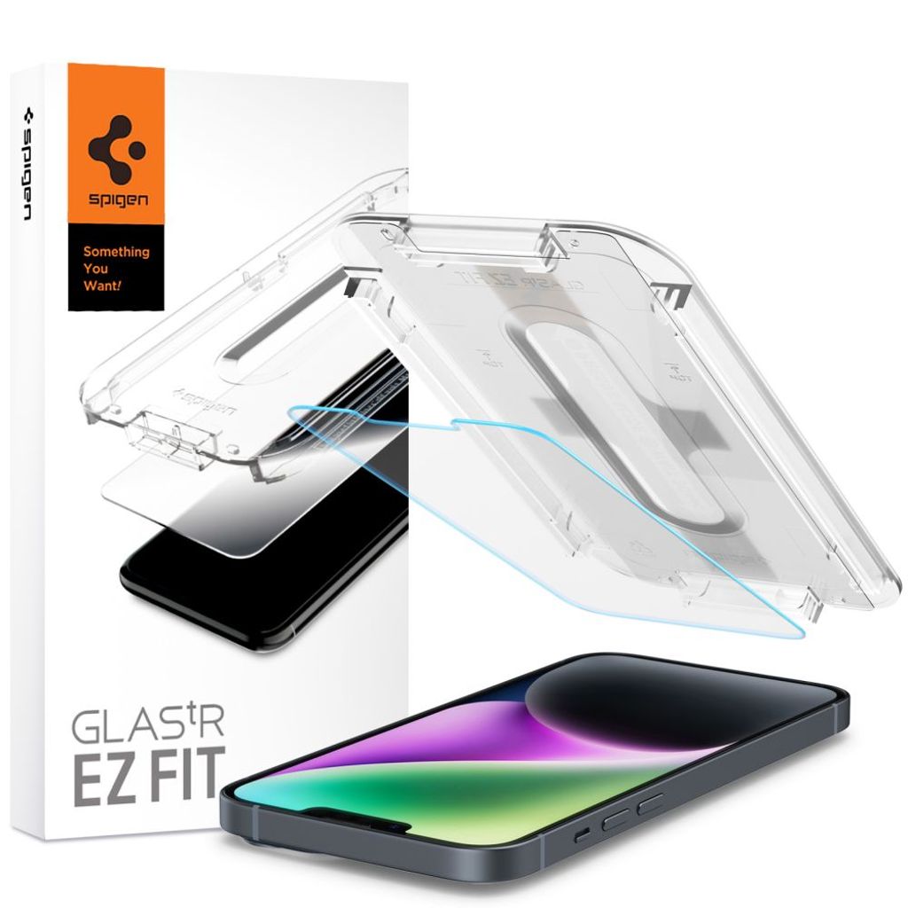 Spigen Glas.tR EZ Fit Skärmskydd for iPhone 13/13 Pro/14/16e/17e