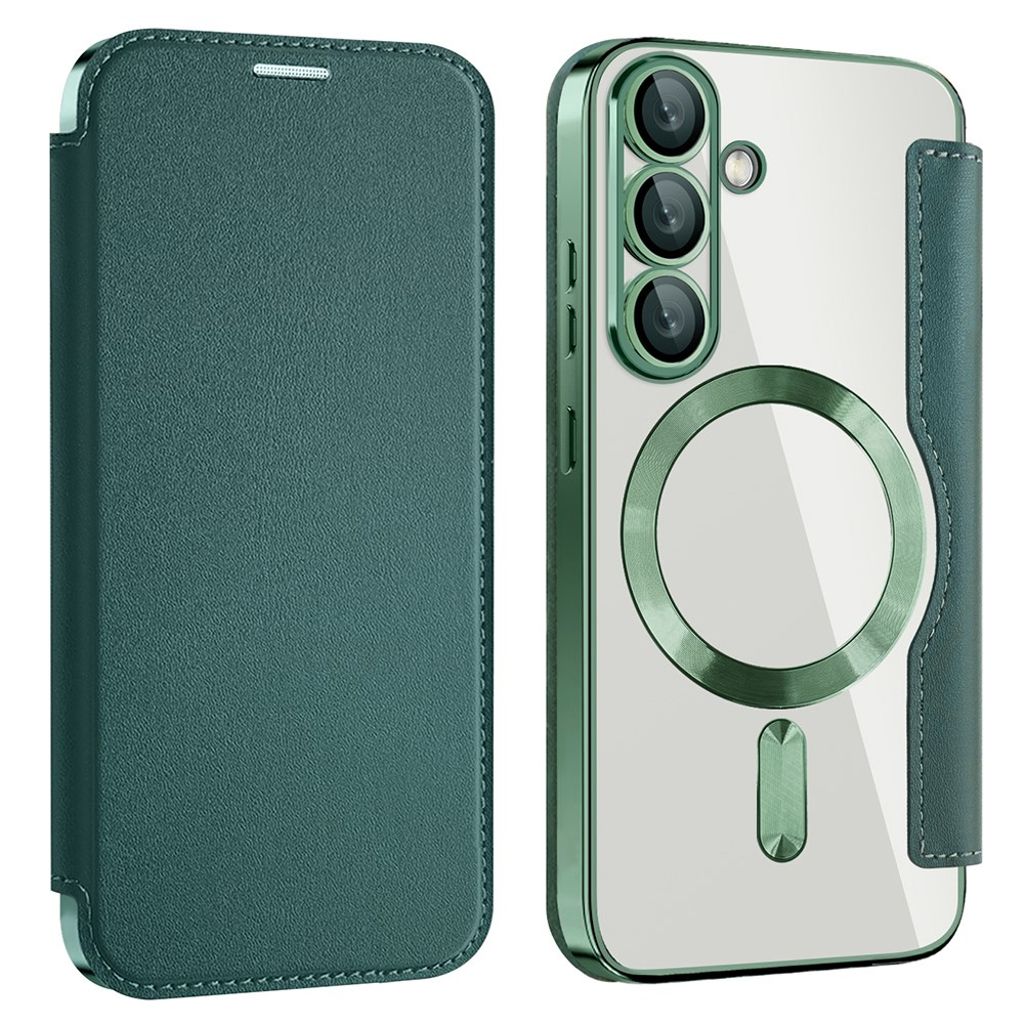 Samsung Galaxy S25 MagSafe compatible fodral – grön
