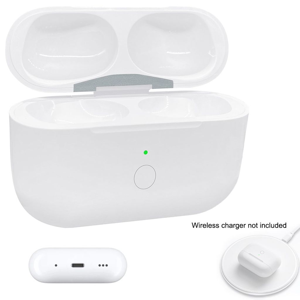 AirPods Pro 2/Pro Charging Case Lightning Port 680mAh Wireless Charging - White