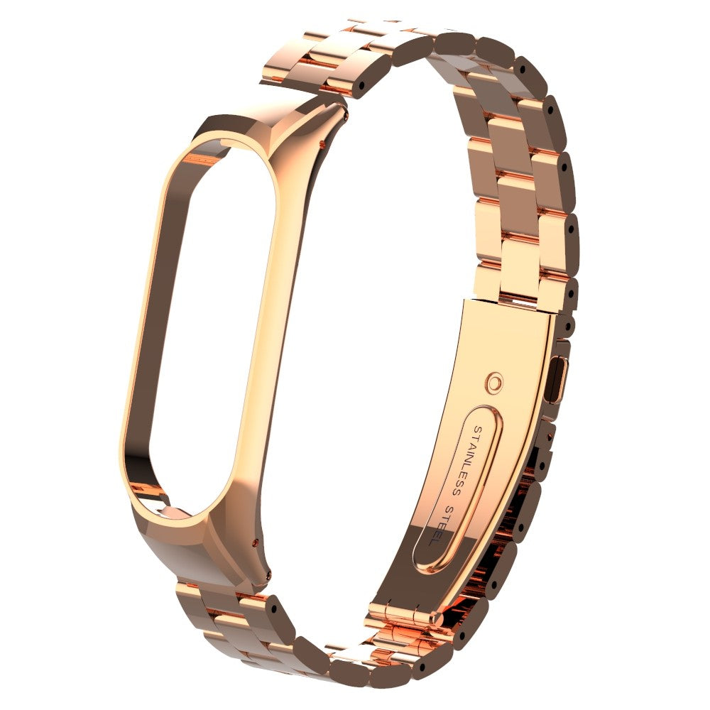 Stainless Steel Watchband for Xiaomi Mi Smart Band 4 - Rose Gold
