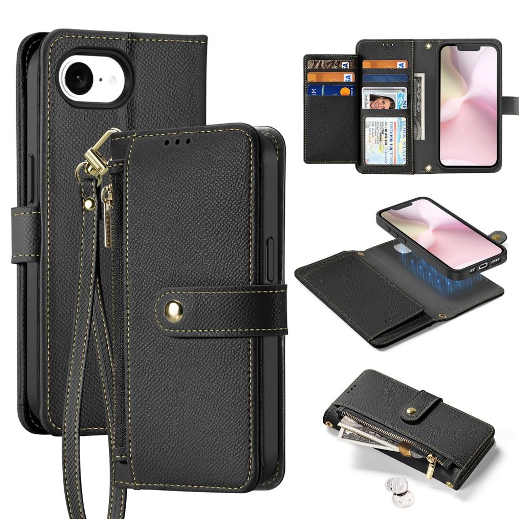 DUX DUCIS iPhone 17e/16e plånboksfodral – transparent