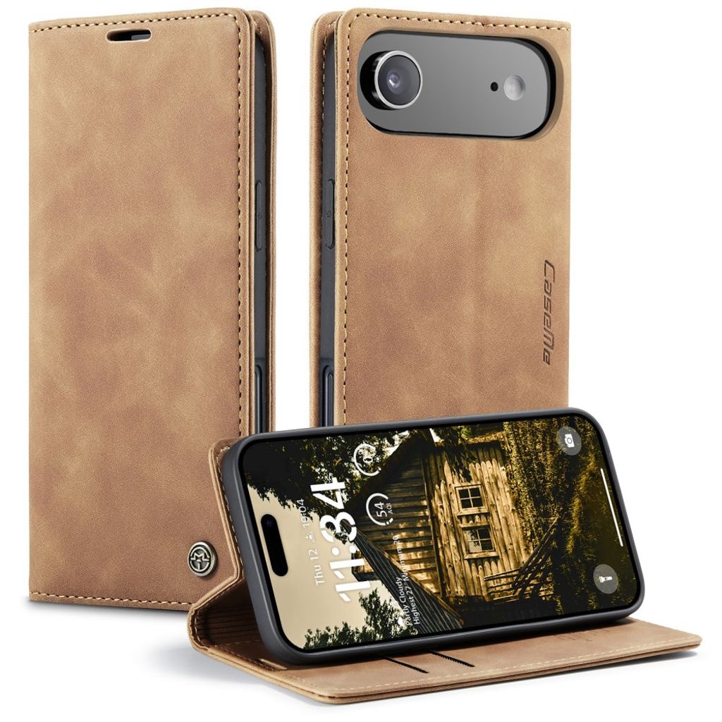 CASEME iPhone Air plånboksfodral med Card Slots - brun