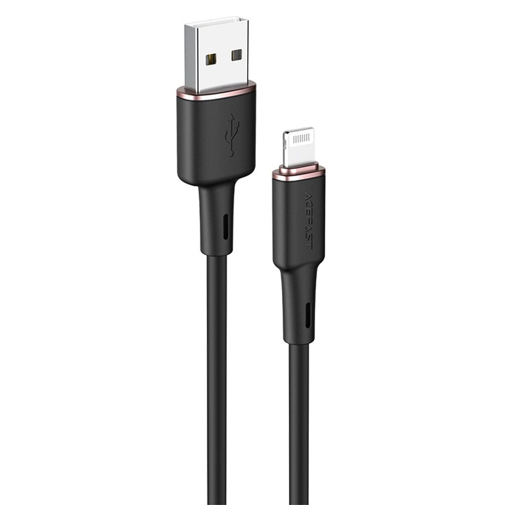 Acefast USB-A to Lightning MFI kabel, 2.4A, 1.2m - svart