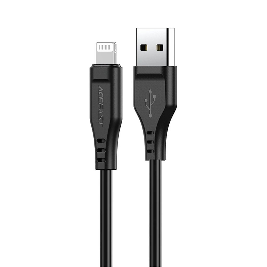 Acefast USB-A to Lightning kabel MFI, 2.4A, 1.2m - svart