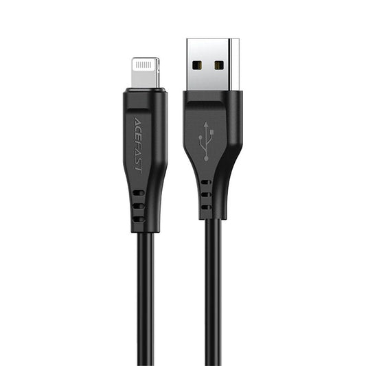 Acefast USB-A to Lightning kabel MFI, 2.4A, 1.2m - svart