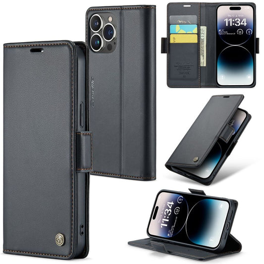 CASEME iPhone 15 Pro Max Cover with Card Slots - Black