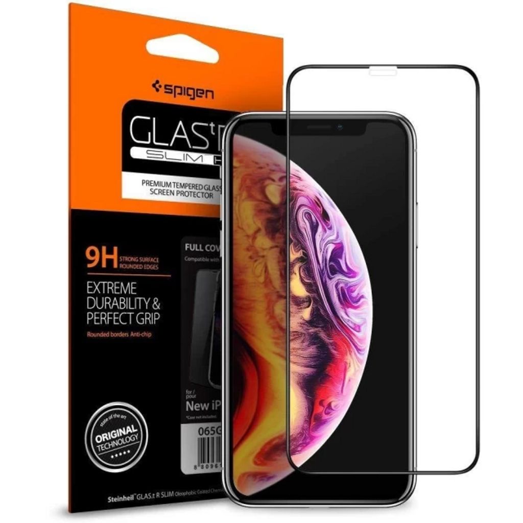 Spigen Glass FC härdat glas skärmskydd iPhone 11 Pro