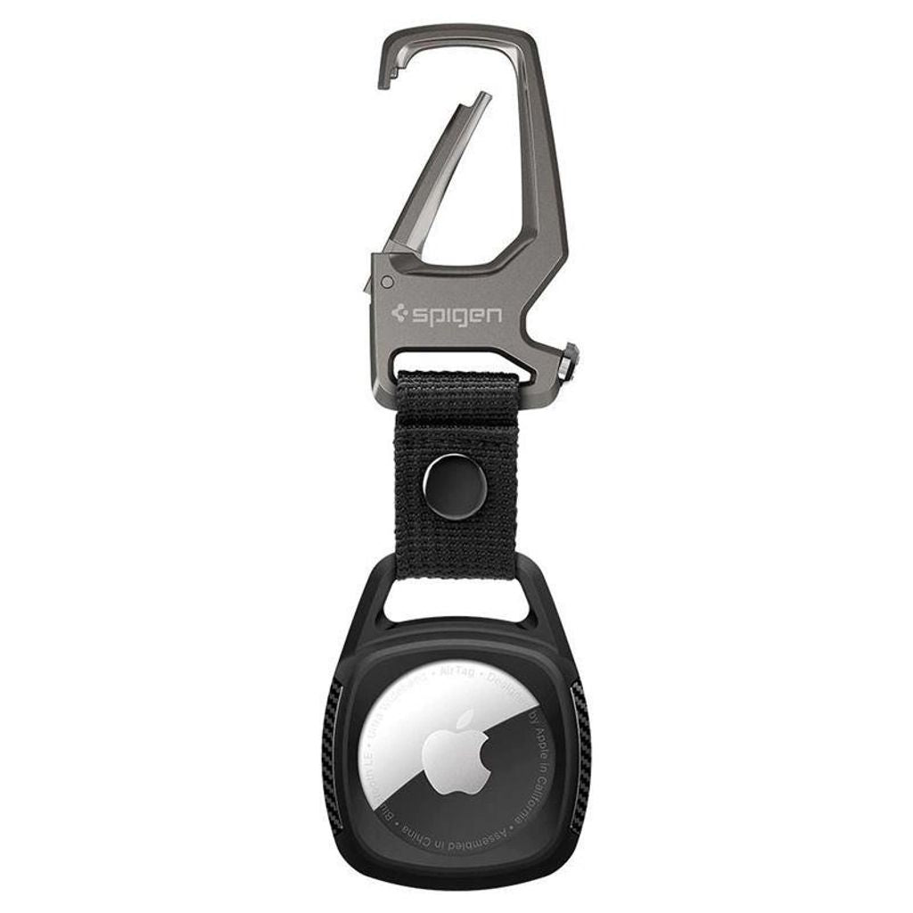 Spigen Apple Airtag Rugged Armor skal – Matte svart