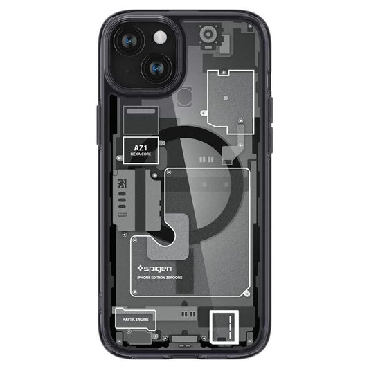 Spigen iPhone 15 Plus Ultra Hybrid Case Magsafe - Zero One - Dark Gray