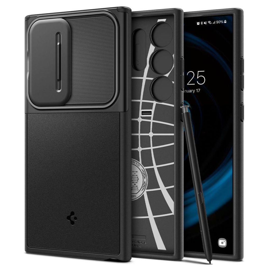 Spigen Optik Armor skal till Samsung Galaxy S24 Ultra – svart