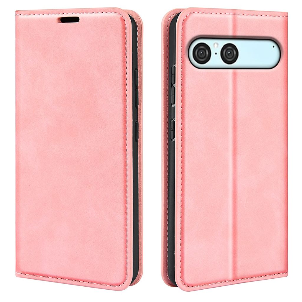 Sony Xperia 10 VII plånboksfodral with stativ – rosa