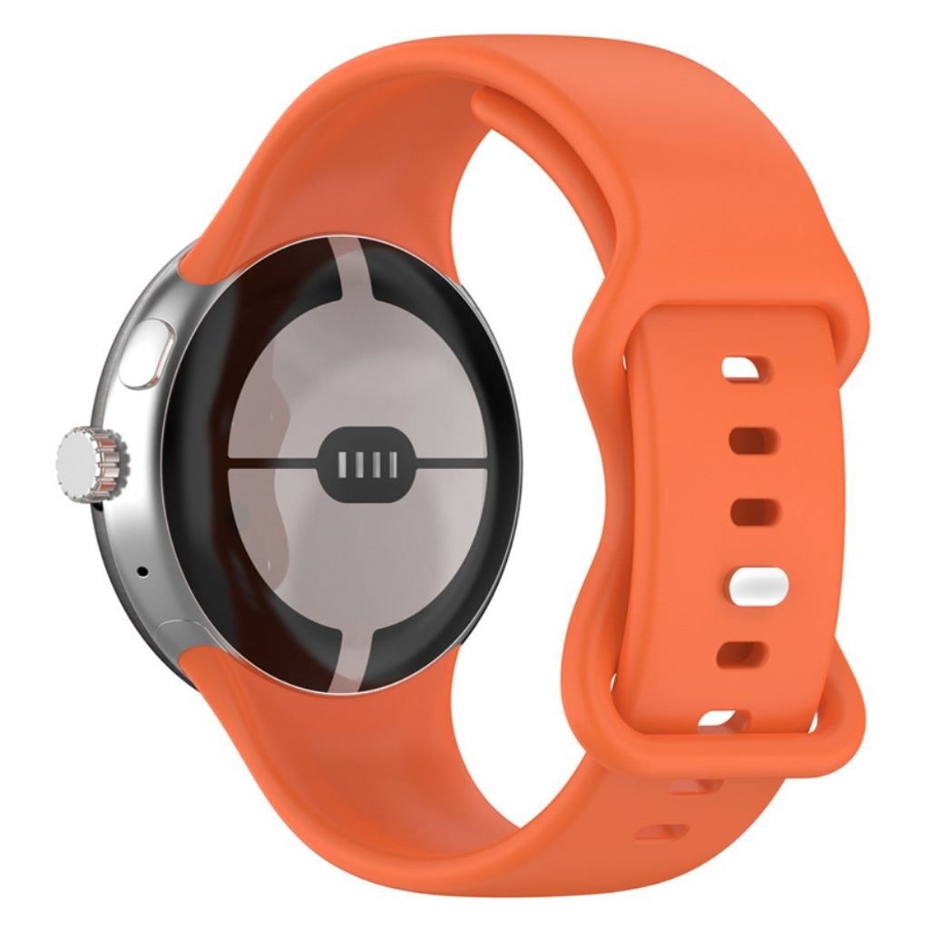 Google Pixel Watch 3 41mm etc. Watch Strap in Silicone - Orange