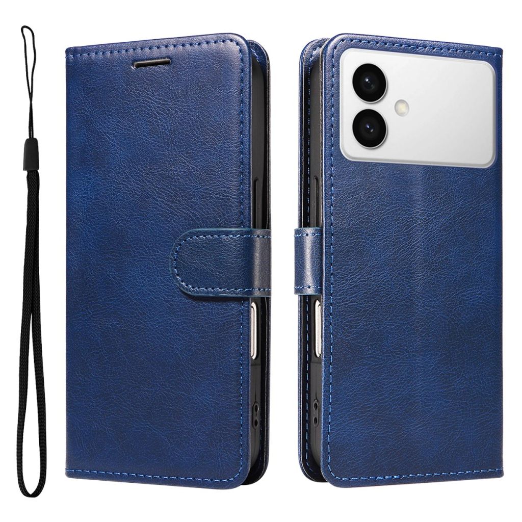 Samsung Galaxy S26 Edge fodral with Carrying strap - blå