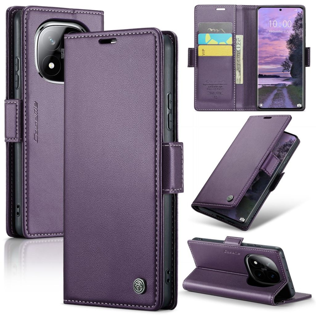 CASEME Xiaomi Redmi Note 14 Pro 5G / Note 14 Pro Plus 5G fodral - lila