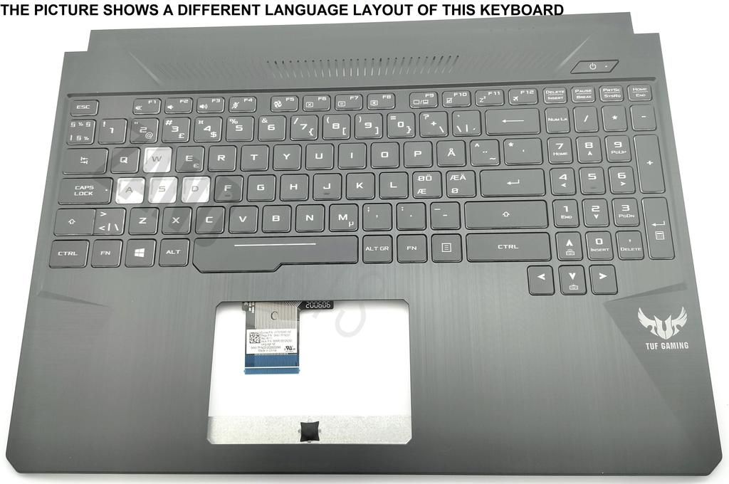 Asus FX505DT-1A Keyboard (US-ENGLISH INTERNATIONAL) Module/AS (WITH MYLAR) (2F S