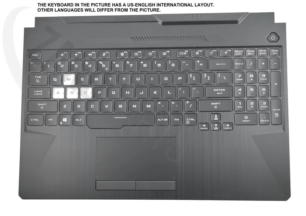 Asus FA506II-1A Keyboard (US-ENGLISH) Module/AS (BACKLIGHT & TOUCHPAD)