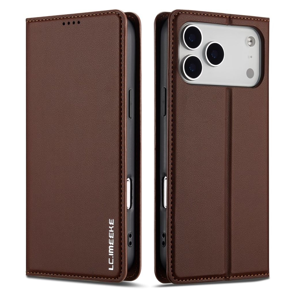 LC.IMEEKE iPhone 17 Pro Max Wallet Fodral - Brown