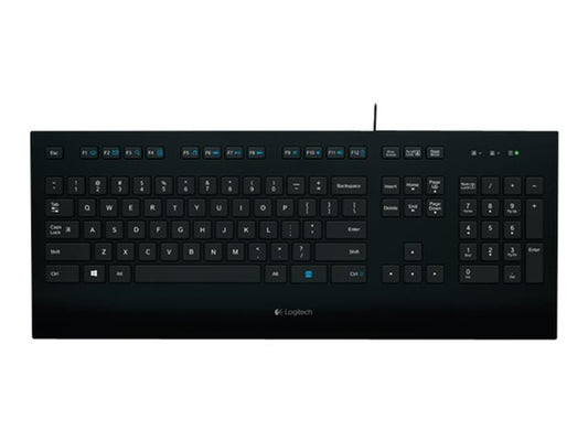 Logitech Corded Keyboard K280e, Pan Nordic Layout - Black