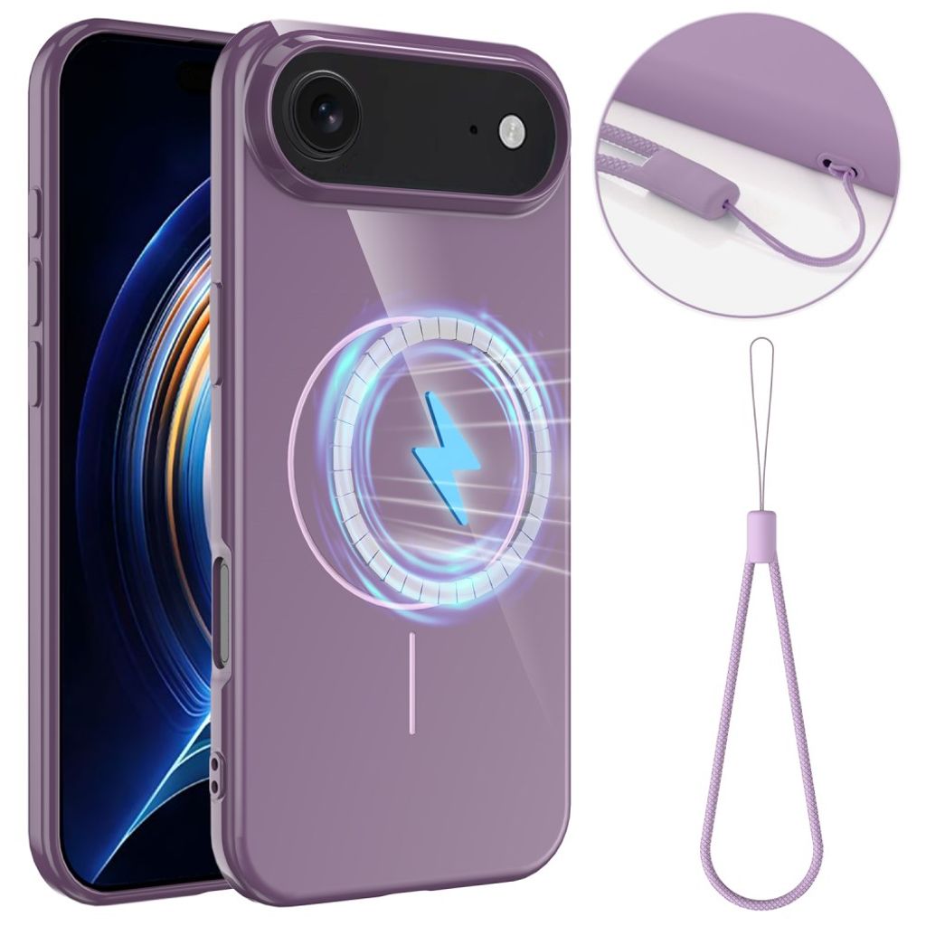 iPhone Air MagSafe Case with Strap - Purple