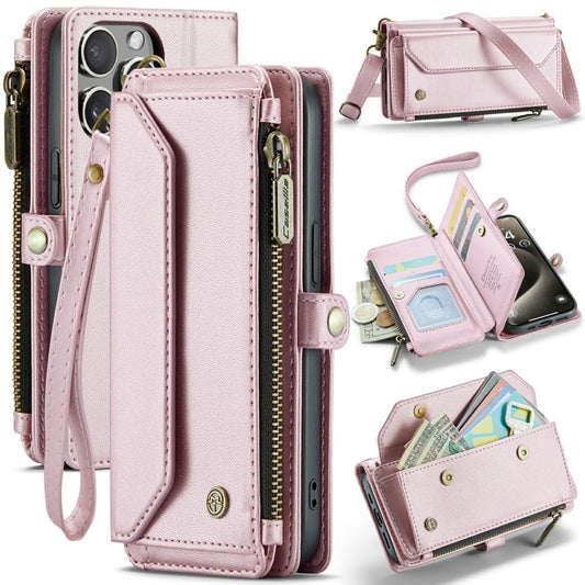 CASEME iPhone 15 Pro Wallet Cover Wallet RFID Blocking Stand - Pink