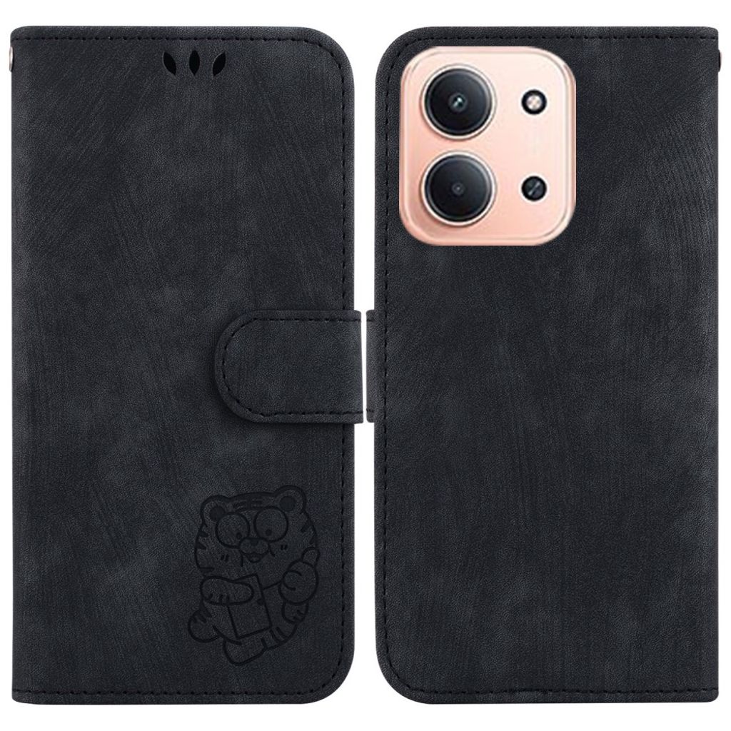 Xiaomi Redmi 15C 5G / 15C 4G fodral with stativ – svart