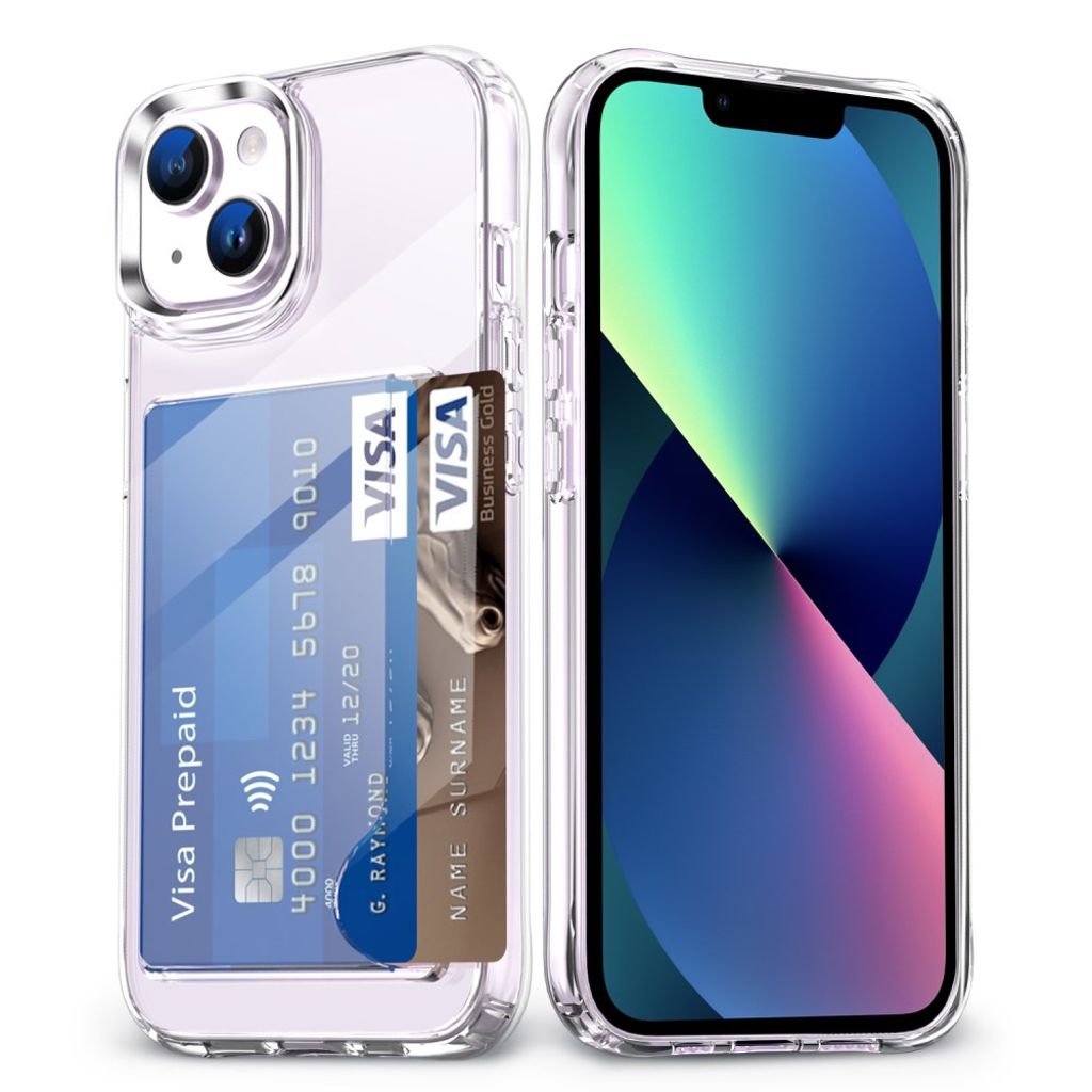 IPhone 13 skal Card Holder – Transparent