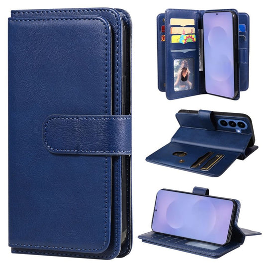 Samsung Galaxy S26 Plus Wallet Cover Stand Card Holder - Blue