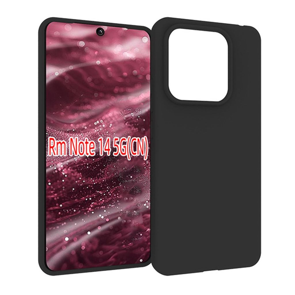 Xiaomi Redmi Note 14 5G Matte TPU skal – svart