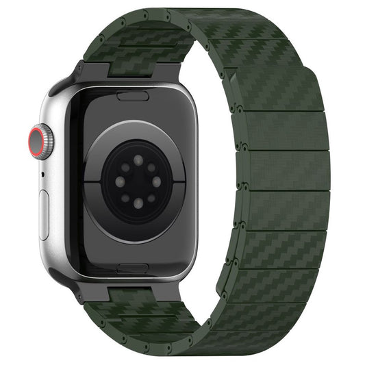 Apple Watch 38/40/41/42mm Carbon fiber Watch Strap - Green