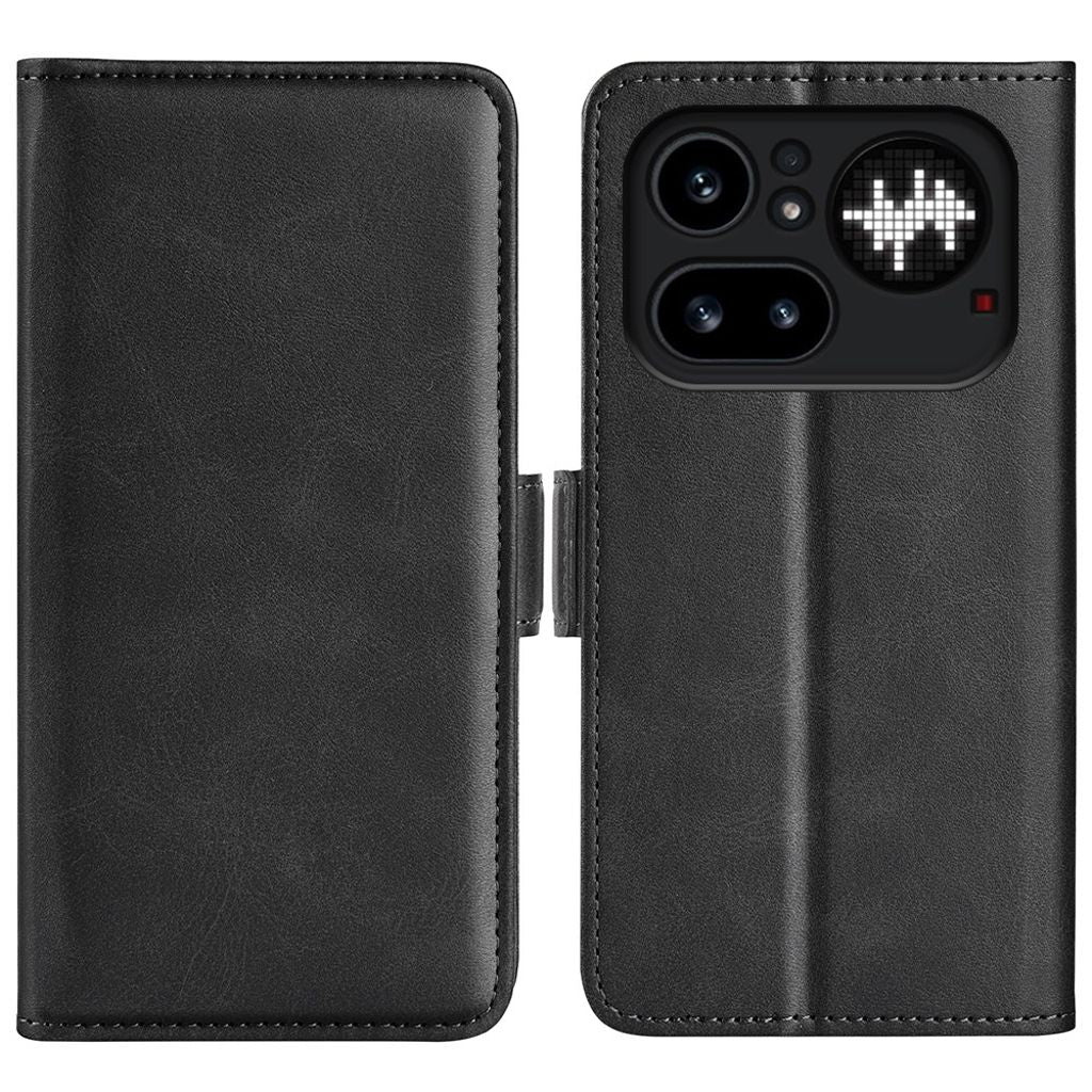 Nothing Phone (4a) Pro plånboksfodral PU Leather – svart