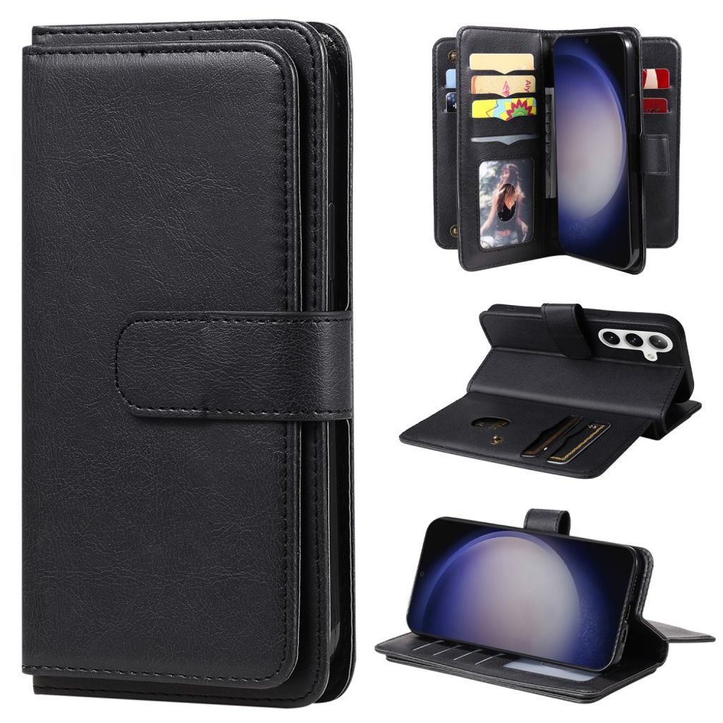 Samsung Galaxy S24 plånboksfodral with 10 kortfack – svart