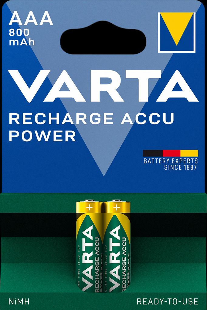 VARTA Recharge Accu Power AAA battery 800 mAh, 2-pack