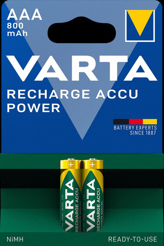 VARTA Recharge Accu Power AAA battery 800 mAh, 2-pack