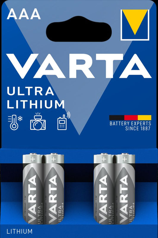 VARTA Ultra Lithium AAA battery, 4-pack