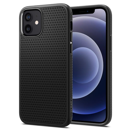 Spigen Liquid Air skal för iPhone 12/12 Pro - svart