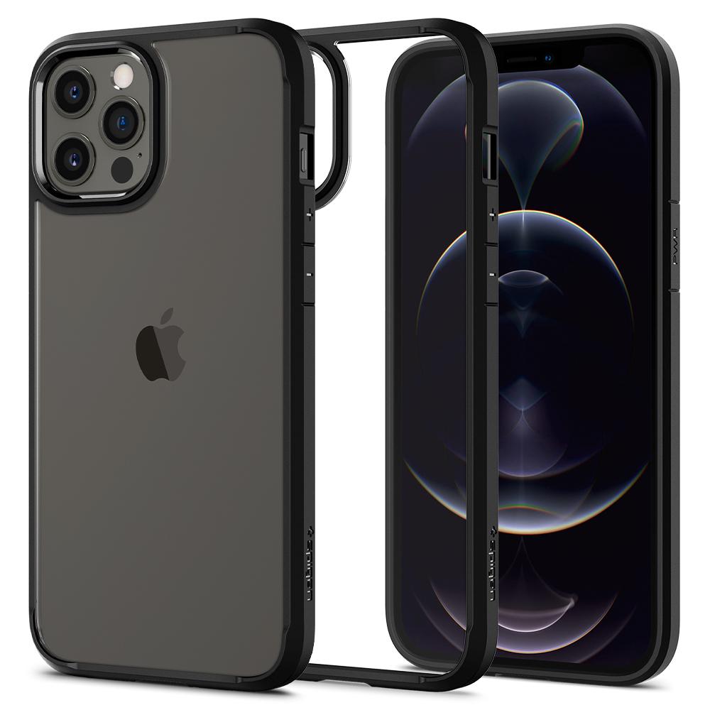 Spigen Ultra Hybrid skal för iPhone 12/12 Pro - svart/transparent