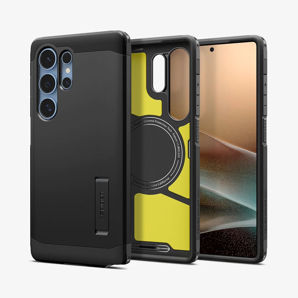 Spigen Samsung Galaxy S25 Ultra Tough Armor MagFit skal – svart