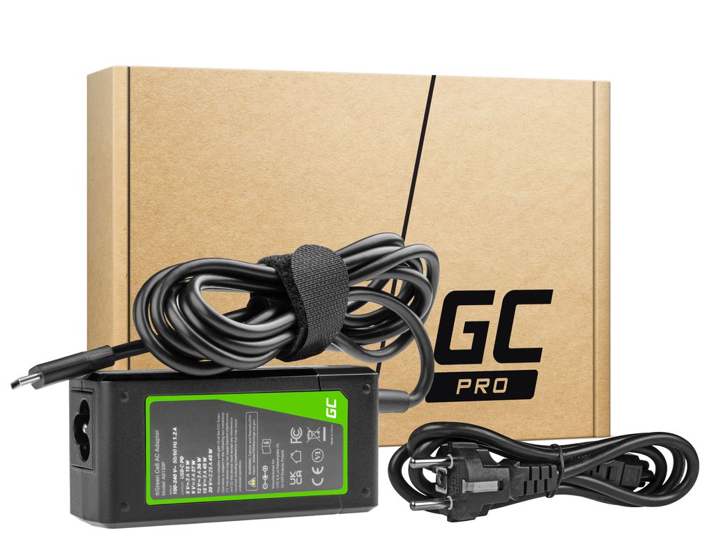 Green Cell 45W USB-C Charger/AC Adapter till Laptops, Tablets, & Smartphones