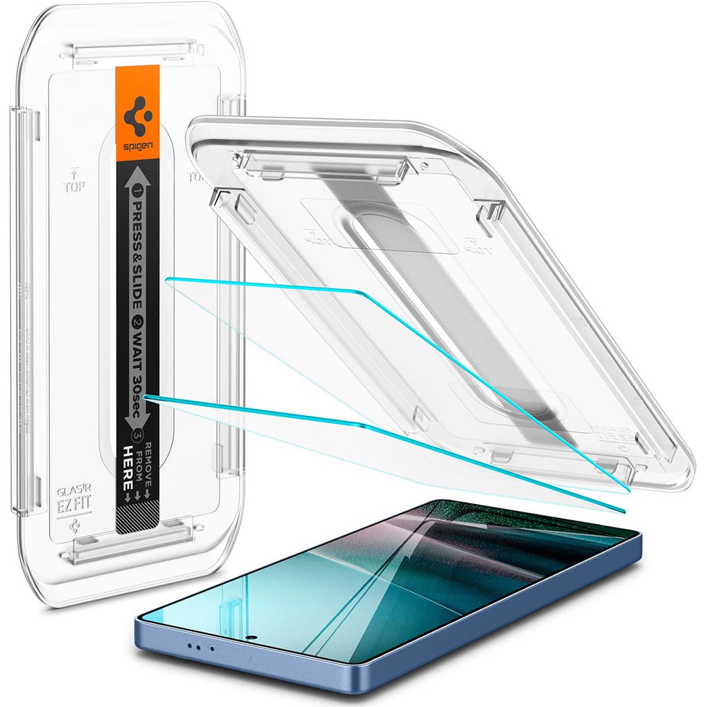 Spigen Samsung Galaxy S25 Ultra Glas.tR EZ Fit HD skärmskydd, 2-pack