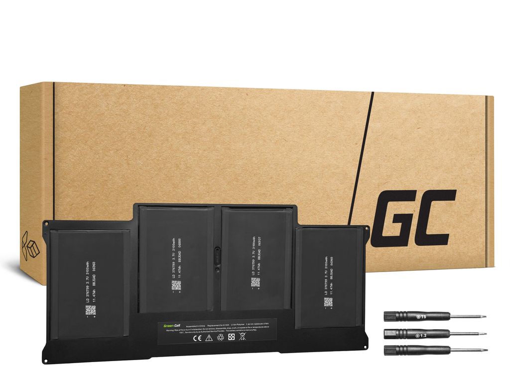 Green Cell batteri A1377 A1405 A1496 till MacBook Air 13