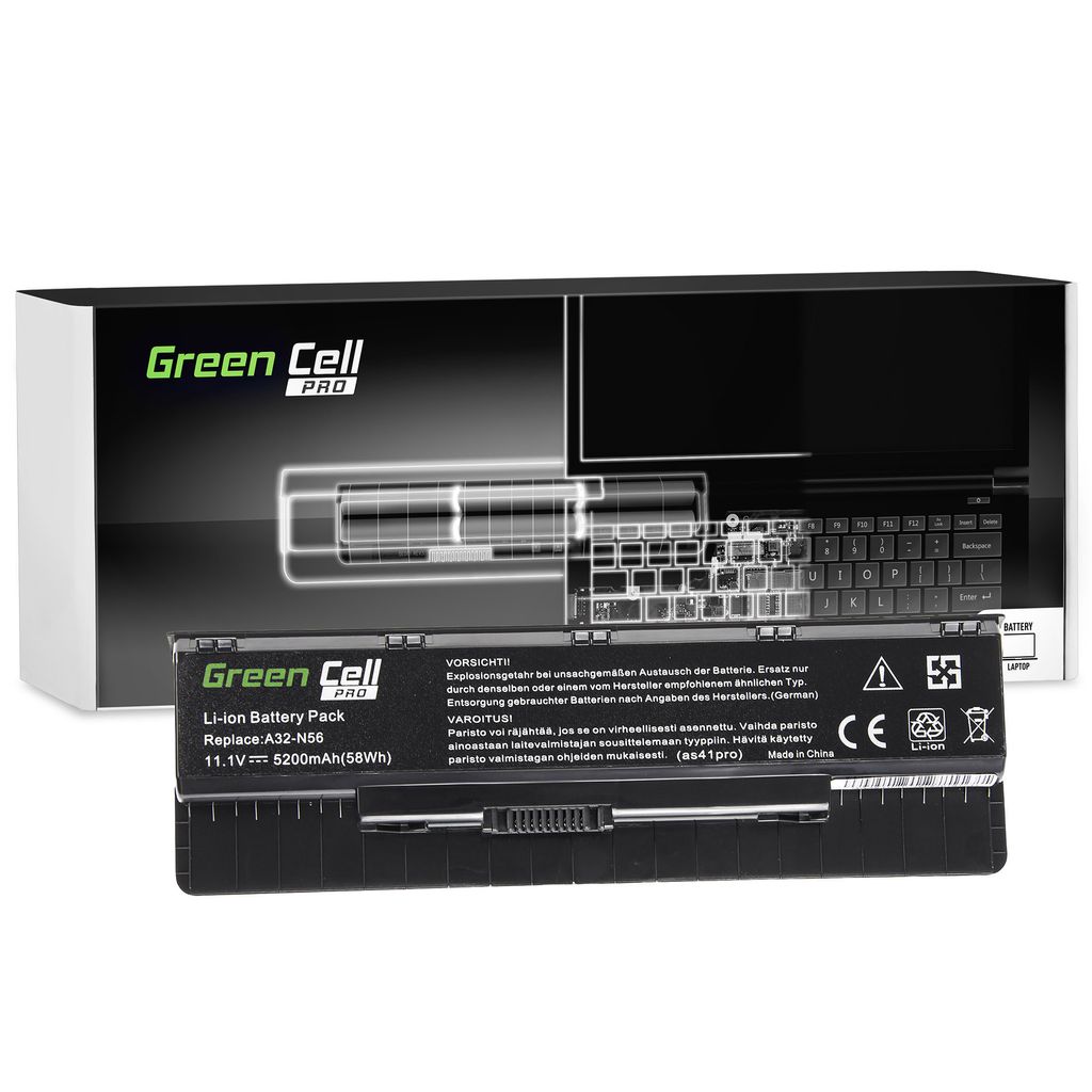 Green Cell PRO A32-N56 Battery for Asus N56 N76 Series Laptops