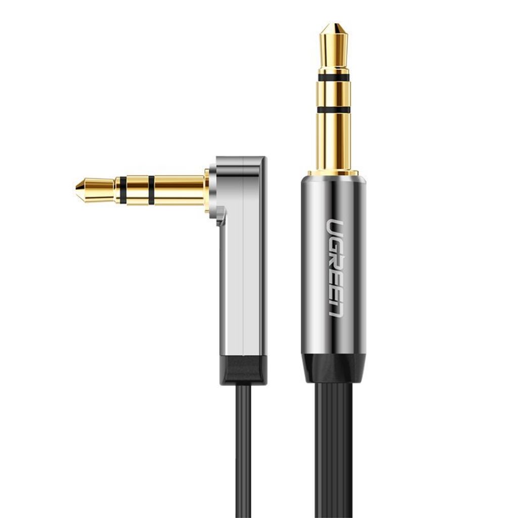Ugreen AUX Cable, Angled, 3.5mm, 0.5m - Black