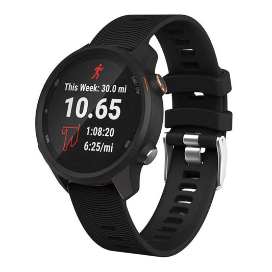 Garmin Forerunner 245 Silicone Watch Band - Black