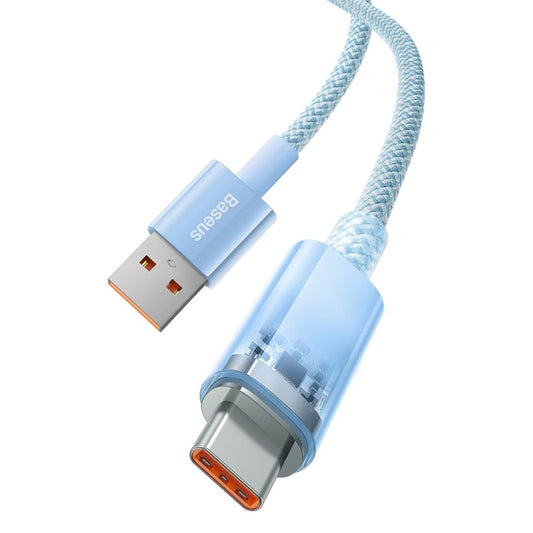 Baseus USB-A to USB-C Cable, 100W, 480mbps, 1m - Blue