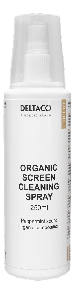 Deltaco OFFICE Organic Cleaning Spray for Screen, 250ml