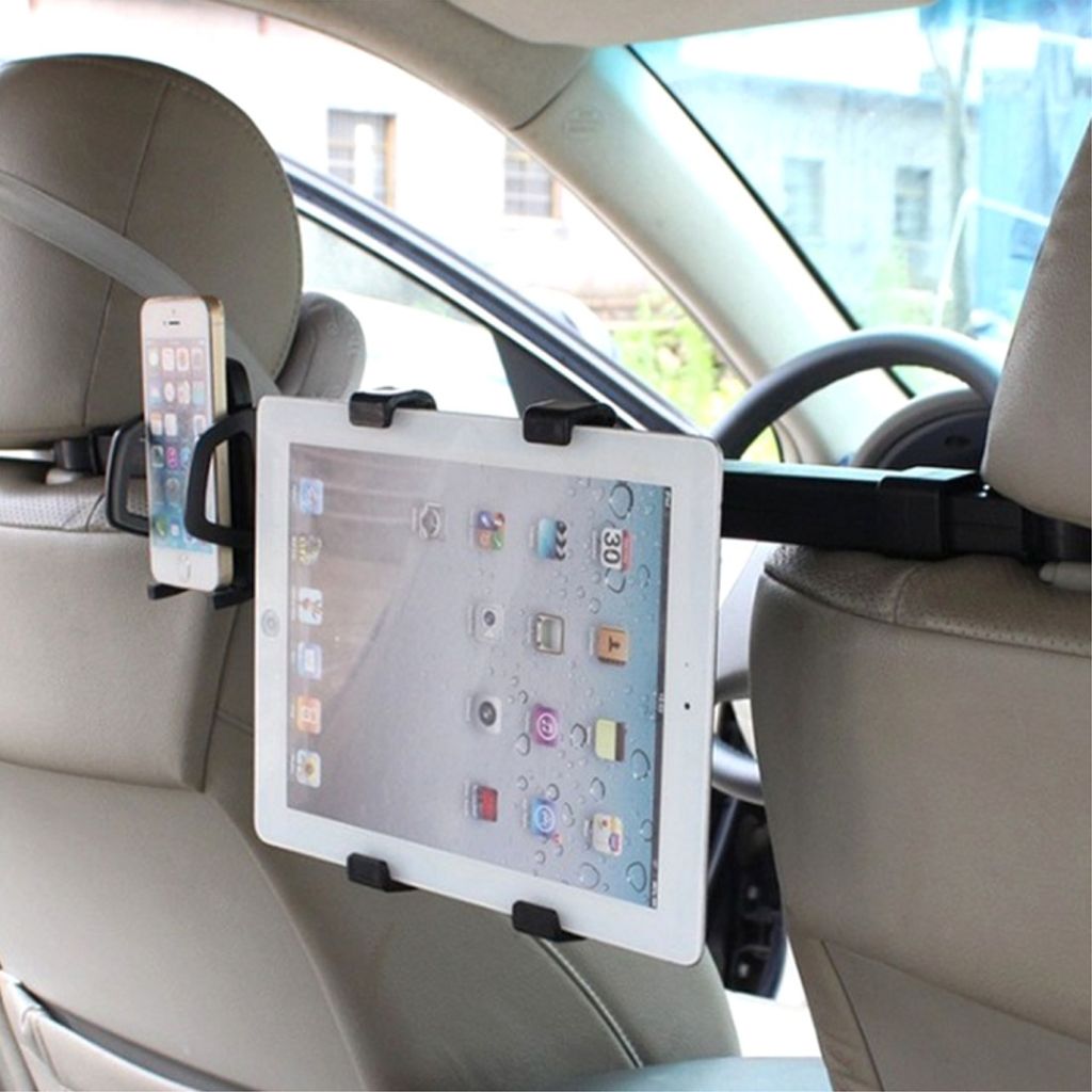 2-in-1 Car holder till smartphone and tablet, 360° – svart