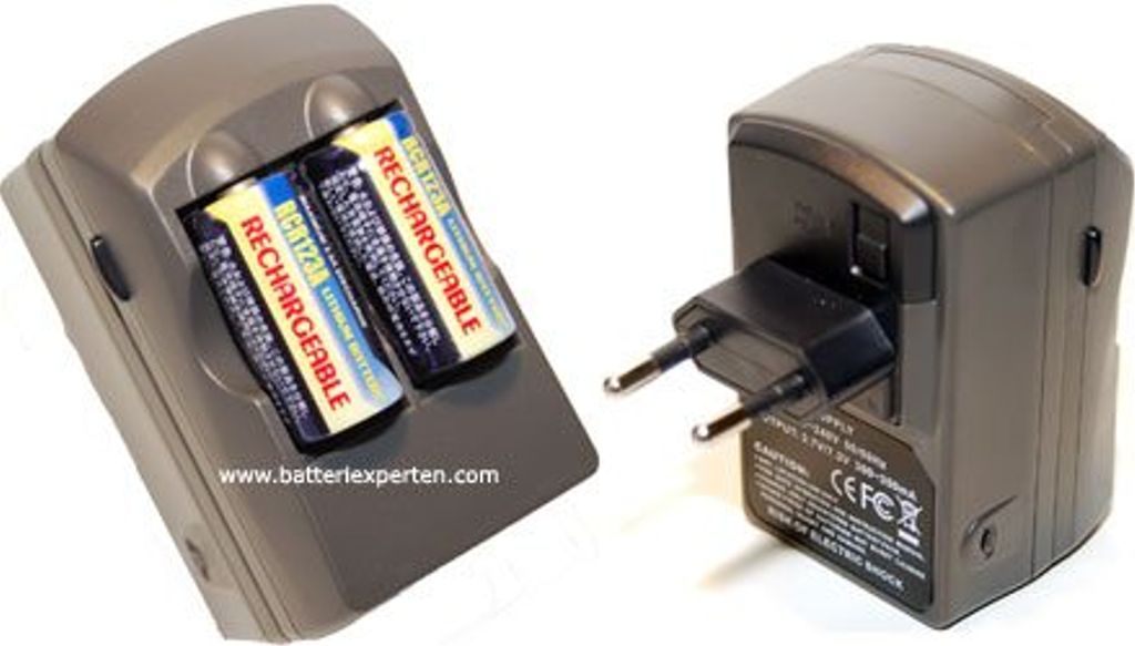 CR123A Charging package (Charger + 2 batteries), Li-ion